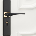 Localización de puerta de madera sólida Simple Negro Hogar Silencio Silleza de la puerta SX